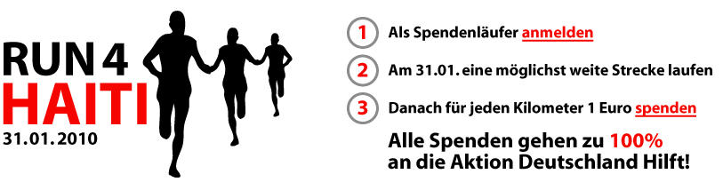 Run4Haiti - der Spendenlauf am 31.01.2010 -