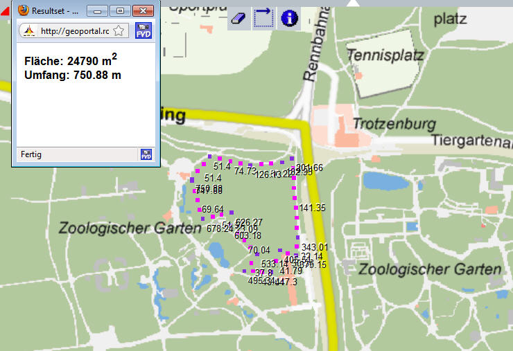 Lageplan Zoo mit Naturwaldparzelle