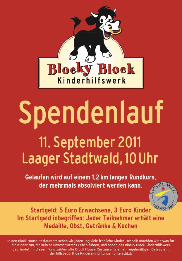 Blocky Block Spendenlauf 2011