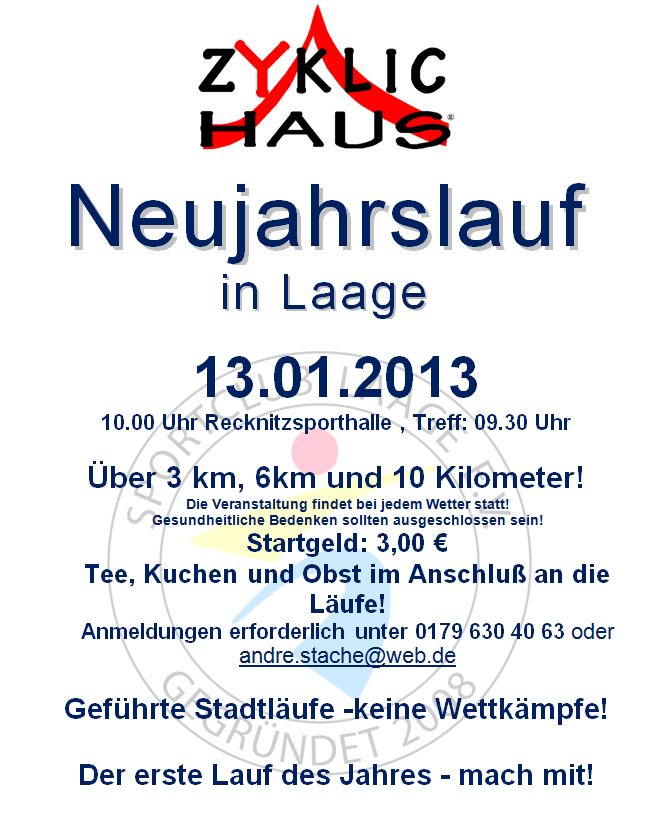 13.01.2013 Neujahrslauf in Laage